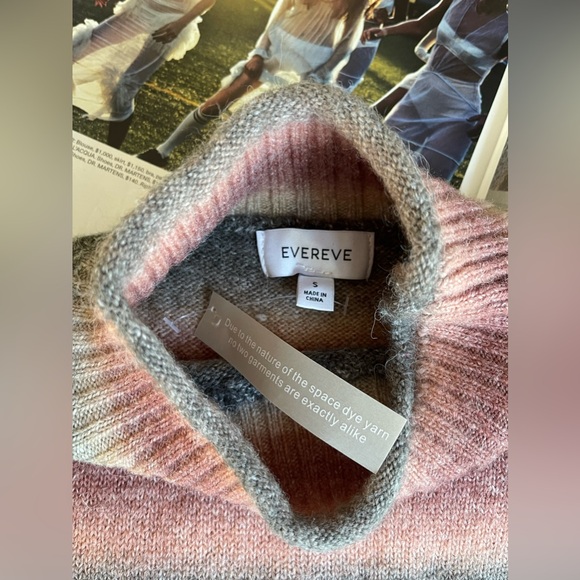 New Evereve Rudy Spacedye Pullover Sweater Size S - Picture 6 of 11